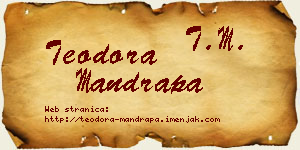 Teodora Mandrapa vizit kartica